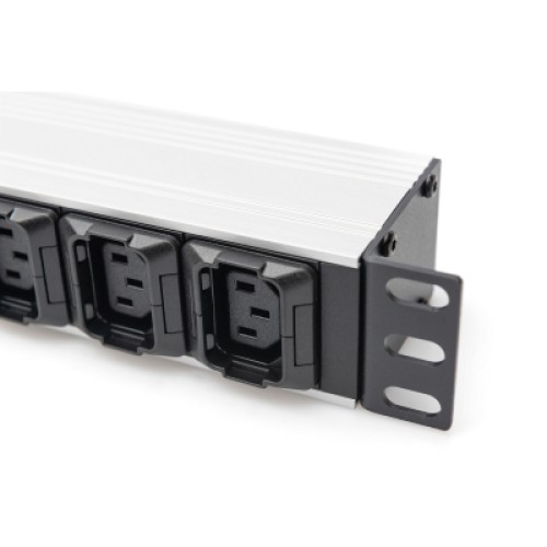 Силовой блок 19" 1U w/PDU 8xC13, 2xC19, 16A, 250V, вилка C20 Digitus (DN-95427)