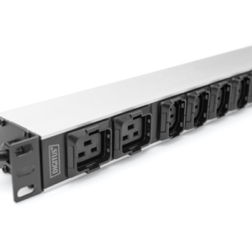Силовой блок 19" 1U w/PDU 8xC13, 2xC19, 16A, 250V, вилка C20 Digitus (DN-95427)