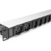 Силовой блок 19" 1U w/PDU 8xC13, 2xC19, 16A, 250V, вилка C20 Digitus (DN-95427)
