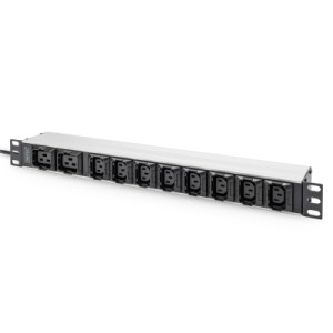 Силовой блок 19" 1U w/PDU 8xC13, 2xC19, 16A, 250V, вилка C20 Digitus (DN-95427)