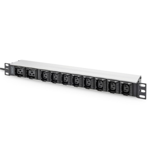 Силовой блок 19" 1U w/PDU 8xC13, 2xC19, 16A, 250V, вилка C20 Digitus (DN-95427)