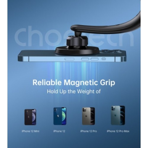 Универсальный автодержатель Choetech с магнитным креплением на стекло или торпеду (AT0005-BK)