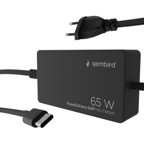 Блок питания сетевой Gembird TYPE-C/PD/65W, 28W QC/4.0/4.0+/28W (NPA-AC-PDQC65-01) Блок питания сетевой Gembird TYPE-C/PD/65W, 28W QC/4.0/4.0+/28W (NPA-AC-PDQC65-01)