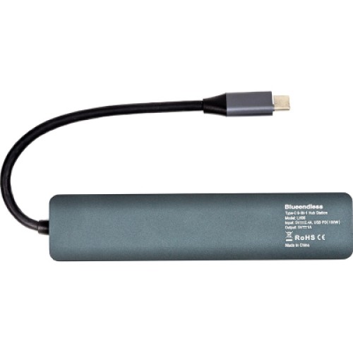 Концентратор Blueendless USB-C 6-in-1 3xUSB 3.0 + HDMI + RJ45 + USB-C PD100W (CA913909) Концентратор Blueendless USB-C 6-in-1 3xUSB 3.0 + HDMI + RJ45 + USB-C PD100W (CA913909)