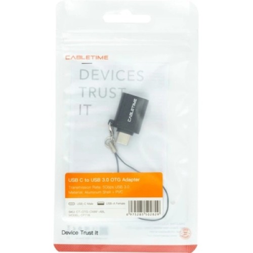 Переходник OTG USB 3.0 AF to USB-C Cabletime (CA913688) Переходник OTG USB 3.0 AF to USB-C Cabletime (CA913688)