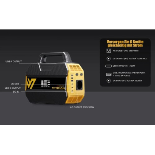 Зарядная станция Vtoman FlashSpeed 300 230Wh (FlashSpeed 300) Зарядная станция Vtoman FlashSpeed 300 230Wh (FlashSpeed 300)