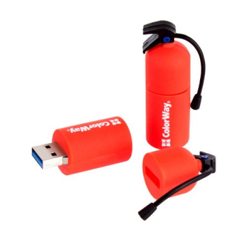 USB флеш накопитель ColorWay Fire 64 GB USB 3.0 Red (CW-USBFE64)