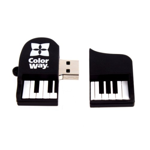 USB флеш накопитель ColorWay Piano 64 GB 3.0 Black (CW-USBPO64)