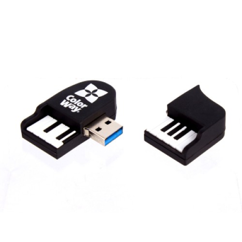 USB флеш накопитель ColorWay Piano 64 GB 3.0 Black (CW-USBPO64)