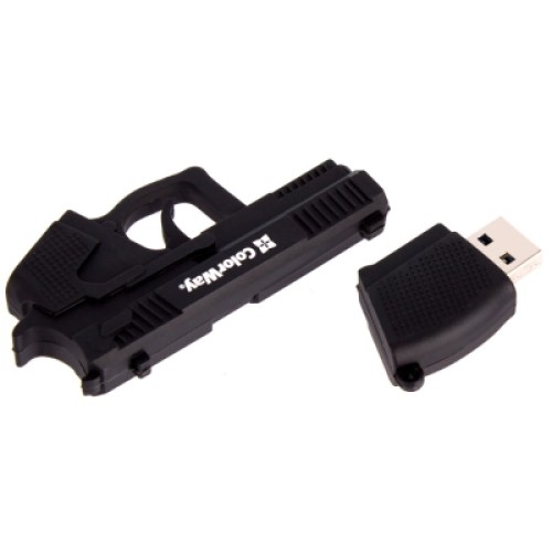 USB флеш накопитель ColorWay Pistol 32 GB 3.0 Black (CW-USBPL32)