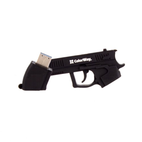 USB флеш накопитель ColorWay Pistol 32 GB 3.0 Black (CW-USBPL32)