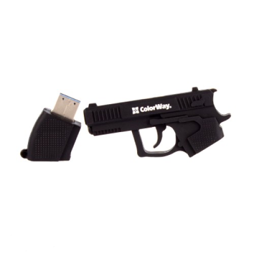 USB флеш накопитель ColorWay Pistol 32 GB 3.0 Black (CW-USBPL32)