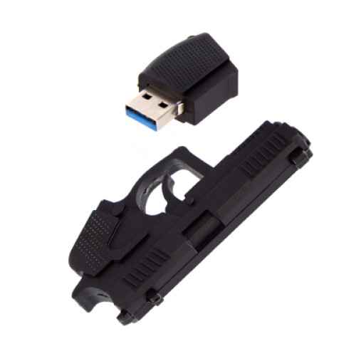 USB флеш накопитель ColorWay Pistol 64 GB 3.0 Black (CW-USBPL64)