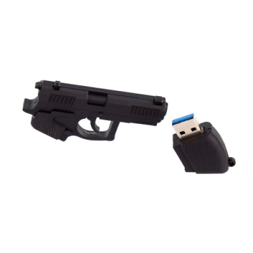 USB флеш накопитель ColorWay Pistol 64 GB 3.0 Black (CW-USBPL64)