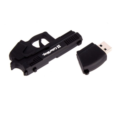 USB флеш накопитель ColorWay Pistol 64 GB 3.0 Black (CW-USBPL64)