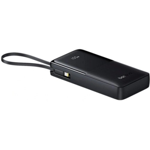 Батарея универсальная Baseus Bipow 2 Digital Display 20000mAh 20W with Built-in USB-C Cable Black (P10077101113-01)