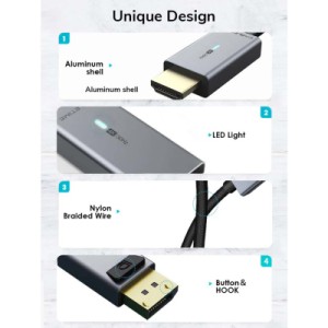 Кабель мультимедийный DisplayPort M to HDMI M 1.8m 4K30Hz Cabletime (CA915323)