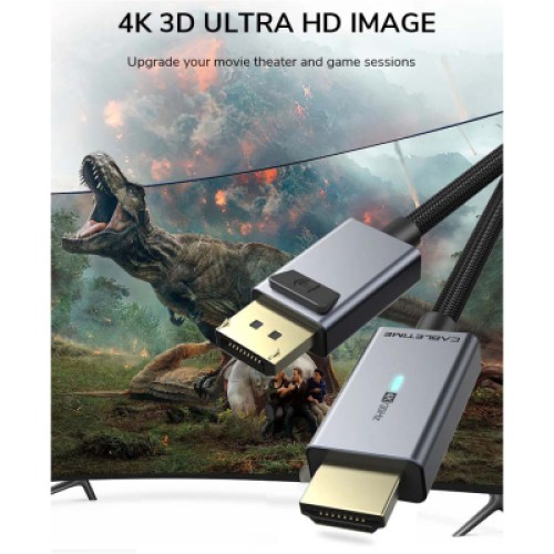 Кабель мультимедийный DisplayPort M to HDMI M 1.8m 4K30Hz Cabletime (CA915323) Кабель мультимедийный DisplayPort M to HDMI M 1.8m 4K30Hz Cabletime (CA915323)