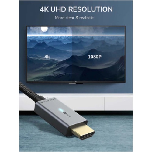 Кабель мультимедийный DisplayPort M to HDMI M 1.8m 4K30Hz Cabletime (CA915323) Кабель мультимедийный DisplayPort M to HDMI M 1.8m 4K30Hz Cabletime (CA915323)