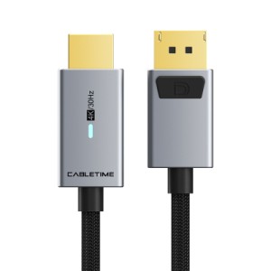 Кабель мультимедийный DisplayPort M to HDMI M 1.8m 4K30Hz Cabletime (CA915323)