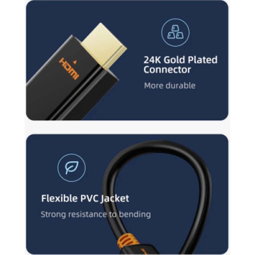 Кабель мультимедийный DisplayPort M to HDMI M 1.8m V1.2 4K60Hz Cabletime (CA915316) Кабель мультимедийный DisplayPort M to HDMI M 1.8m V1.2 4K60Hz Cabletime (CA915316)