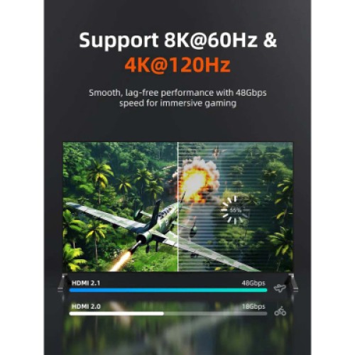 Кабель мультимедийный HDMI M to HDMI M 2.0m V2.1 8K60Hz Cabletime (CA915910) Кабель мультимедийный HDMI M to HDMI M 2.0m V2.1 8K60Hz Cabletime (CA915910)