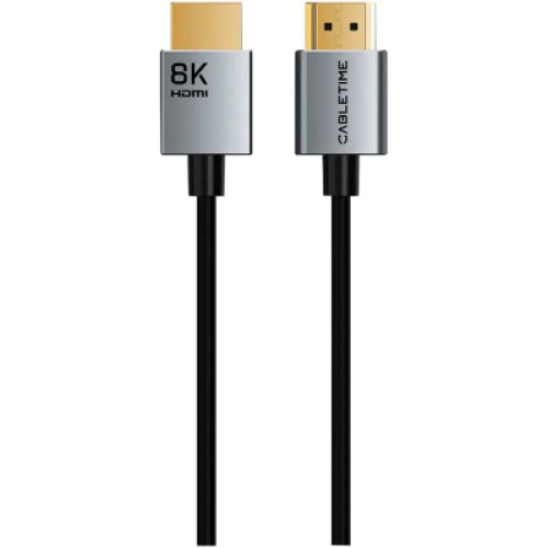 Кабель мультимедийный HDMI M to HDMI M 2.0m V2.1 8K60Hz Cabletime (CA915910) Кабель мультимедийный HDMI M to HDMI M 2.0m V2.1 8K60Hz Cabletime (CA915910)
