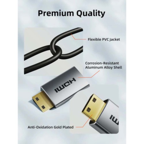Кабель мультимедийный HDMI mini M to HDMI M 3.0m 8K60Hz Cabletime (CA915866) Кабель мультимедийный HDMI mini M to HDMI M 3.0m 8K60Hz Cabletime (CA915866)