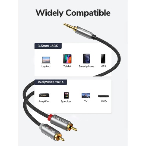 Кабель мультимедийный 3.5mm M to 2xRCA M 3.0m Cabletime (CA914067) Кабель мультимедийный 3.5mm M to 2xRCA M 3.0m Cabletime (CA914067)