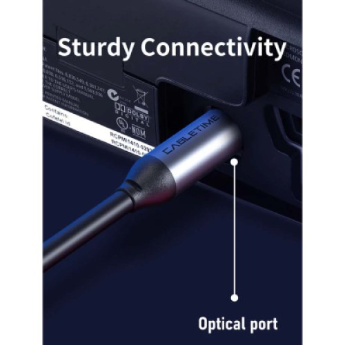 Кабель мультимедийный Optical Toslink 1.0m Cabletime (CA915286) Кабель мультимедийный Optical Toslink 1.0m Cabletime (CA915286)