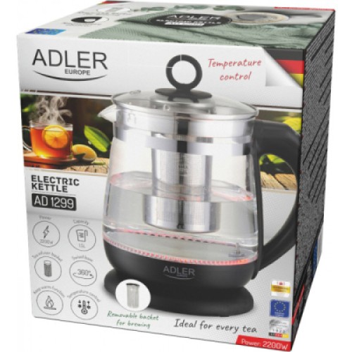 Электрочайник Adler AD 1299 black (AD1299b)
