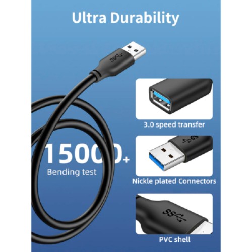 Дата кабель USB 3.0 AM/AF 2.0m Cabletime (CA915408) Дата кабель USB 3.0 AM/AF 2.0m Cabletime (CA915408)