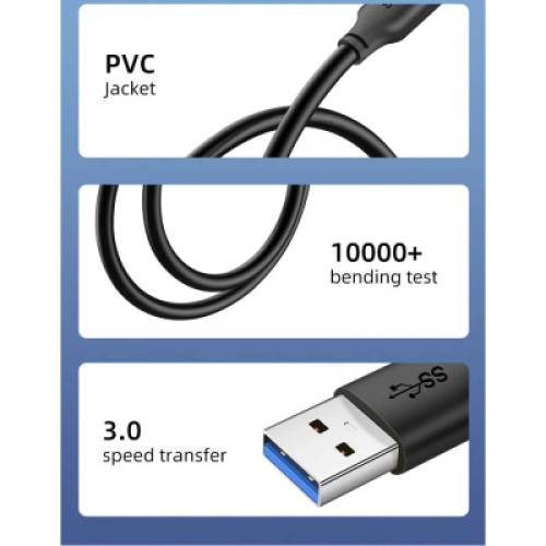 Дата кабель USB 3.0 AM/AM 3.0m Cabletime (CA915415) Дата кабель USB 3.0 AM/AM 3.0m Cabletime (CA915415)