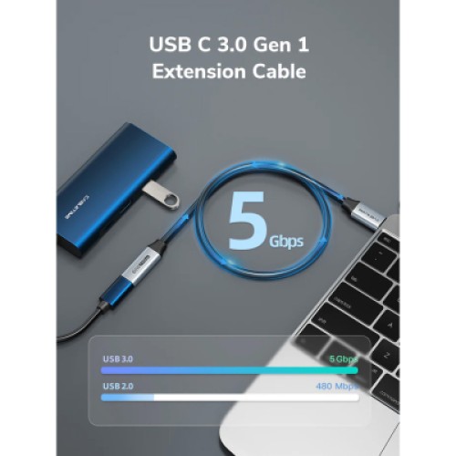 Дата кабель USB-C M to USB-C F 0.5m 5Gbps 60W 4K60Hz Cabletime (CA913664) Дата кабель USB-C M to USB-C F 0.5m 5Gbps 60W 4K60Hz Cabletime (CA913664)