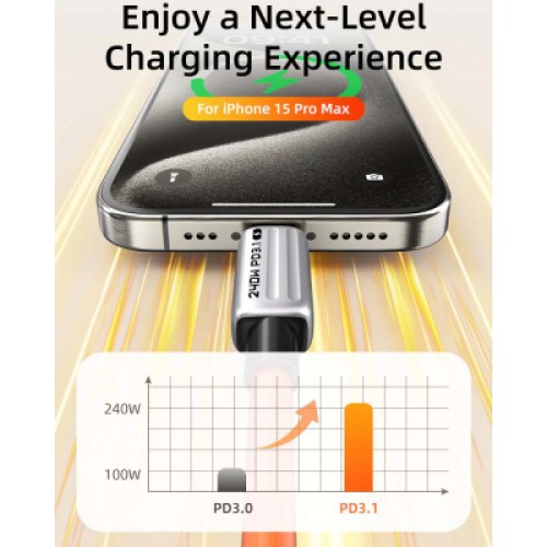Дата кабель USB-C to USB-C 2.0m PD240W Cabletime (CA915736) Дата кабель USB-C to USB-C 2.0m PD240W Cabletime (CA915736)