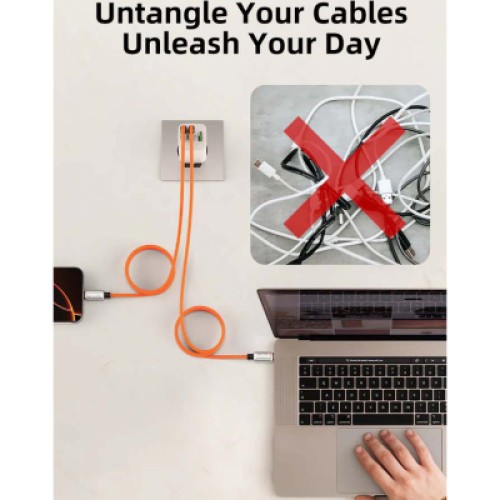 Дата кабель USB-C to USB-C 2.0m PD240W magnetic Cabletime (CA915729) Дата кабель USB-C to USB-C 2.0m PD240W magnetic Cabletime (CA915729)