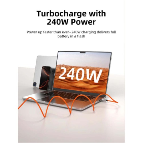 Дата кабель USB-C to USB-C 2.0m PD240W magnetic Cabletime (CA915729) Дата кабель USB-C to USB-C 2.0m PD240W magnetic Cabletime (CA915729)