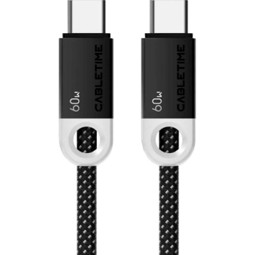 Дата кабель USB-C to USB-C 1.0m PD60W Cabletime (CA915743) Дата кабель USB-C to USB-C 1.0m PD60W Cabletime (CA915743)