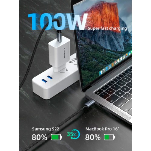 Дата кабель USB-C to USB-C 2.0m 100W USB3.1 20Gbps 4K60Hz Cabletime (CA914234) Дата кабель USB-C to USB-C 2.0m 100W USB3.1 20Gbps 4K60Hz Cabletime (CA914234)