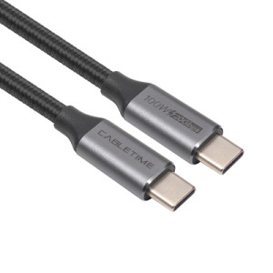 Дата кабель USB-C to USB-C 2.0m 100W USB3.1 20Gbps 4K60Hz Cabletime (CA914234)