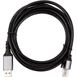 Дата кабель USB AM to RJ45 Ethernet 2.0m CAT6 UTP PowerPlant (CA914982)