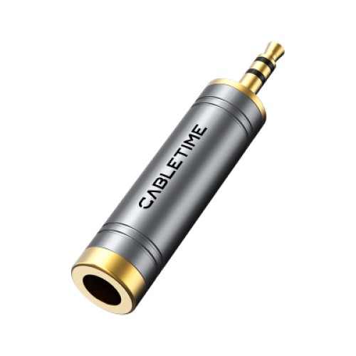 Переходник 3.5mm M to 6.35mm F Cabletime (CA915132) Переходник 3.5mm M to 6.35mm F Cabletime (CA915132)