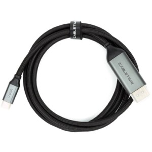 Кабель мультимедійний USB-C to DisplayPort M 1.8m V1.2 4K Cabletime (CA913305)