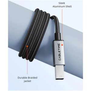 Кабель для принтера USB-C 2.0 to BM 2.0m Cabletime (CA915774)