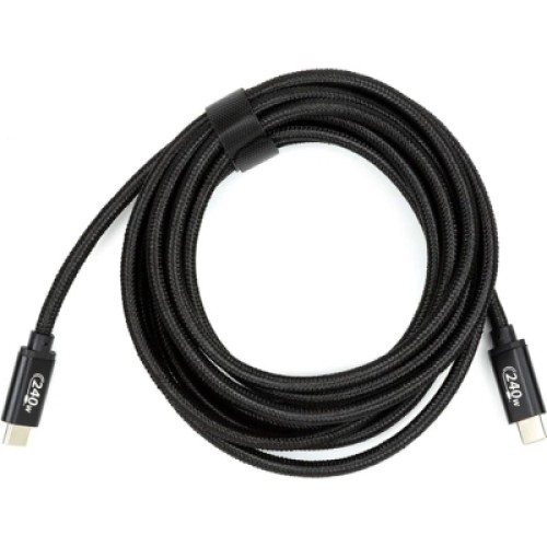 Дата кабель USB-C to USB-C 3.0m PD240W black San Guan (CA914128) Дата кабель USB-C to USB-C 3.0m PD240W black San Guan (CA914128)