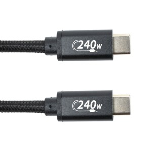 Дата кабель USB-C to USB-C 3.0m PD240W black San Guan (CA914128)