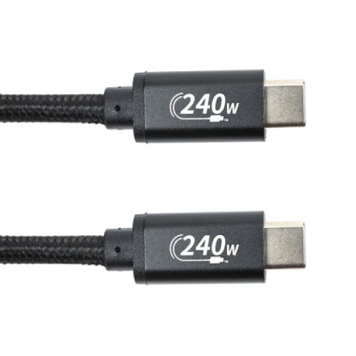 Дата кабель USB-C to USB-C 3.0m PD240W black San Guan (CA914128) Дата кабель USB-C to USB-C 3.0m PD240W black San Guan (CA914128)