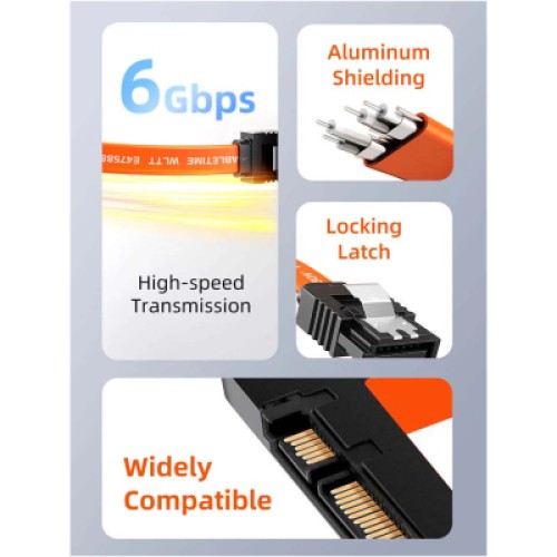 Кабель для передачи данных SATA III 0.5m Cabletime (CA915897)