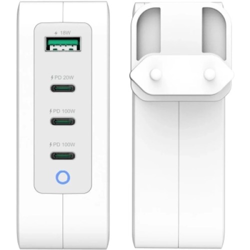 Зарядное устройство J5create 1xUSB + 3xUSB-C 130W GaN QC3.0/PD/PPS (JUP43130E-EN)