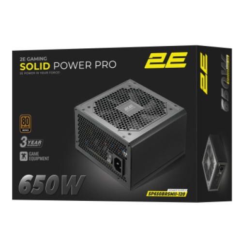 Блок питания 2E 650W Solid Power Pro ATX3.1 GEN5.0 (2E-SP650BRSMII-120)